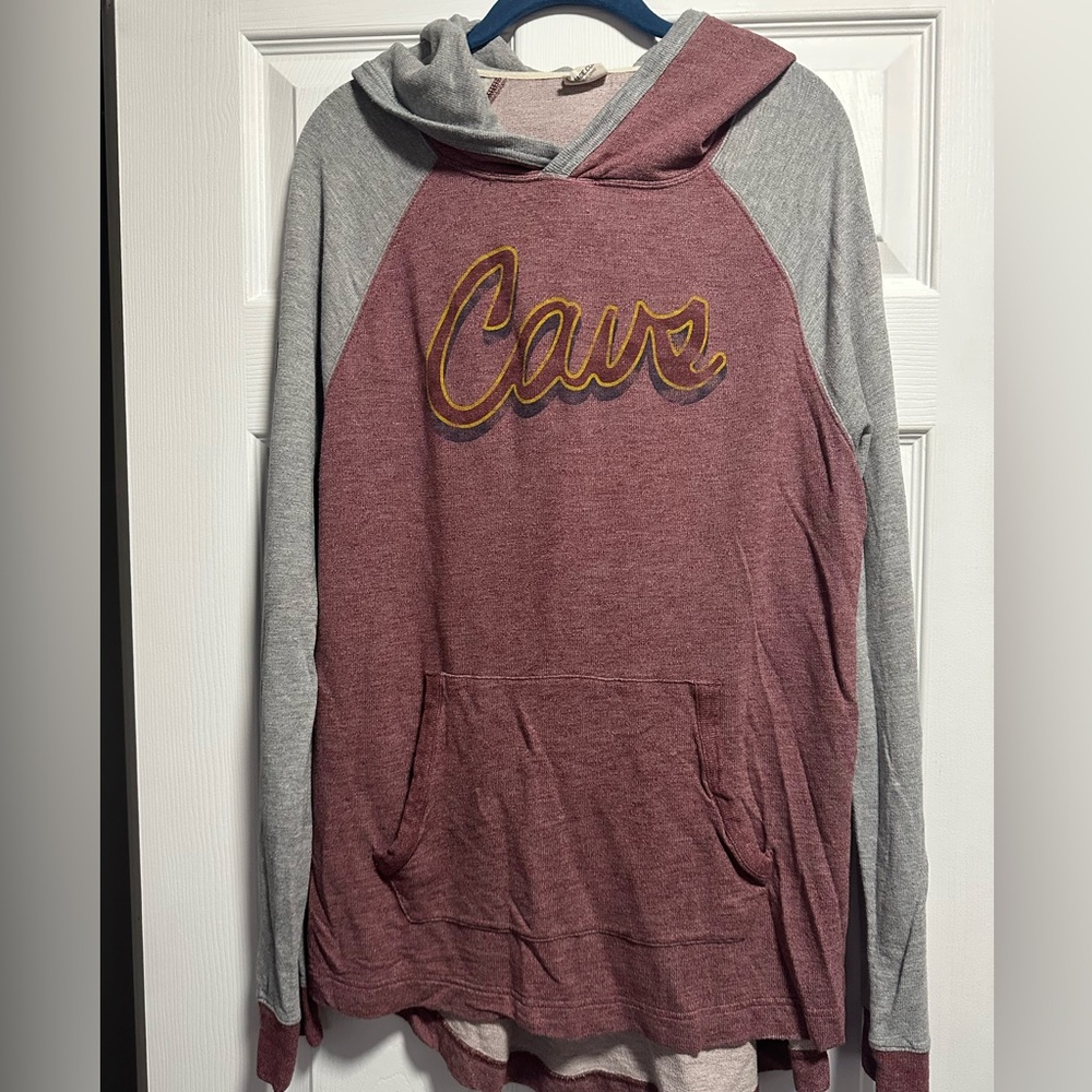 HOMAGE Cleveland Cavaliers Red and Cream Knit Sweatshirt